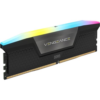 Corsair Ram Vengeance Rgb Ddr5 32Gb 2X16Gb Ddr5 7200 Pc5-57600 C34 1.45V Intel Xmp Memory - Black
