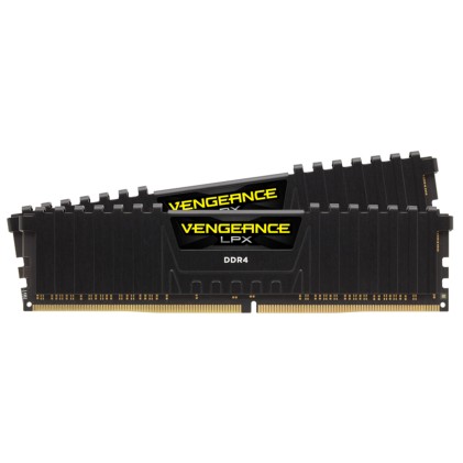 Corsair Ram Vengeance Lpx 16Gb 2X8Gb Ddr4 3200 Pc4-25600 C16 1.35V Desktop Memory - Black