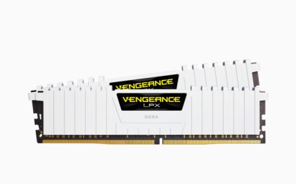 Corsair Ram Vengeance Lpx 16Gb 2X8Gb Ddr4 3200 Pc4-25600 C16 1.35V Desktop Memory - White