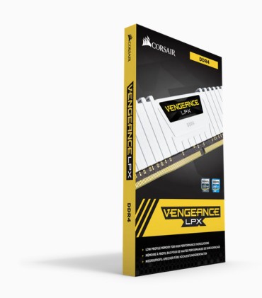 Corsair Ram Vengeance Lpx 16Gb 2X8Gb Ddr4 3200 Pc4-25600 C16 1.35V Desktop Memory - White
