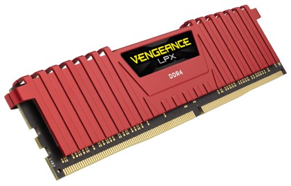 CORSAIR Vengeance LPX DDR4 8GB 2400MHz CL14 1.2V XMP 2.0 Red