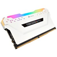 CORSAIR 16GB RAMKit 2x8GB DDR4 3000MHz 2x288Dimm Unbuffered 15-17-17-35 Vengeance RGB Pro White Heat Spreader RGB LED 1.35V XMP2.0