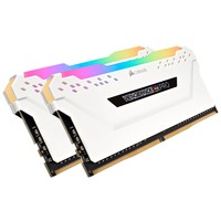 CORSAIR 16GB RAMKit 2x8GB DDR4 3600MHz 2x288DIMM Unbuffered 18-19-19-39 Vengeance RGB Pro White Heat Spreader RGB LED 1.35V XMP2.0