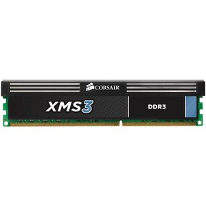 CORSAIR 8GB DDR3 1600MHz 1x240Dimm Unbuffered 11-11-11-30 1.5V XMS3 with classic Heat Spreader