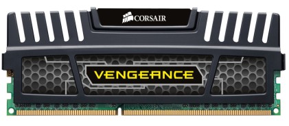 CORSAIR DDR3 1600MHz 8GB DIMM Unbuffered 10-10-10-27 Vengeance Black Heatspreader Supports Core i7 1.5V Black heatspreader