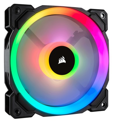 CORSAIR Fan LL120 RGB 120mm Dual Light Loop RGB LED PWM Fan Single pack
