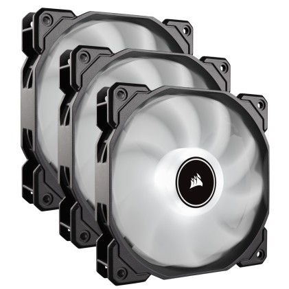 CORSAIR AF120 LED High Airflow Fan 120mm low noise triple pack white