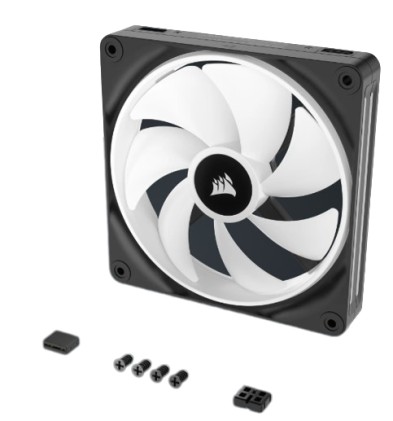 Corsair CO-9051004-WW sistema di raffreddamento per computer Case per computer Ventilatore 14 cm Nero, Bianco 2 pz