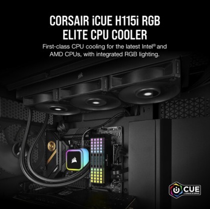 Cooler Corsair iCUE H115i ELITE RGB- Wasserkьhlung