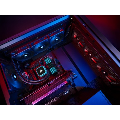 Corsair iCUE H150i RGB ELITE Processore Raffreddatore di liquidi tutto in uno 12 cm Nero 1 pz