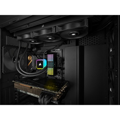 Corsair iCUE H150i RGB ELITE Processore Raffreddatore di liquidi tutto in uno 12 cm Nero 1 pz
