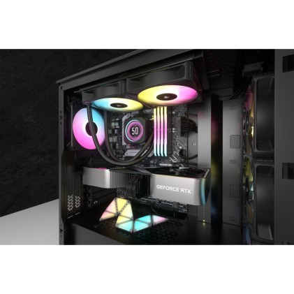 Corsair CW-9060074-WW sistema di raffreddamento per computer Case per computer Kit di raffreddamento a liquido 12 cm Nero 1 pz