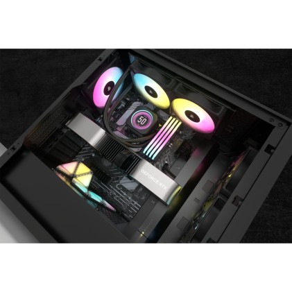 Corsair CW-9060074-WW sistema di raffreddamento per computer Case per computer Kit di raffreddamento a liquido 12 cm Nero 1 pz