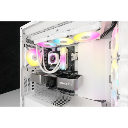 Corsair CW-9060077-WW sistema di raffreddamento per computer Case per computer Kit di raffreddamento a liquido 12 cm Bianco 1 pz