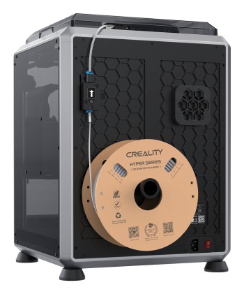 Stampante 3D Creality K1C a camera chiusa - Dimensioni 22x22x25 cm - Corpo in lega di alluminio e vetro - Interfaccia utente intelligente - Velocit&agrave; fino a 600 mm/s