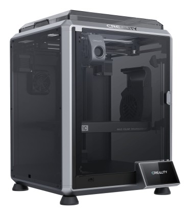 Stampante 3D Creality K1C a camera chiusa - Dimensioni 22x22x25 cm - Corpo in lega di alluminio e vetro - Interfaccia utente intelligente - Velocit&agrave; fino a 600 mm/s