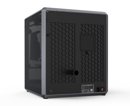 Stampante 3D chiusa Creality K1 MAX - Volume 30x30x30 cm - Stampa ad alta velocit&agrave; 600 mm/s - LiDAR AI e fotocamera intelligente - Flusso di 32 mm&sup3;/s e doppio raffreddamento - USB, Ethernet, WiFi