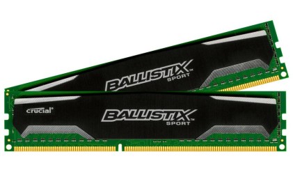DDR3 8GB PC1600 CL9  KIT (2x4GB) Crucial Ballistix Sport retai