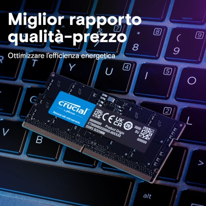 Crucial CT2K64G56C46S5 memoria 128 GB 2 x 64 GB DDR5 262-pin SO-DIMM