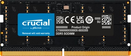 Crucial CT48G56C46S5 memoria 48 GB 1 x 48 GB DDR5 262-pin SO-DIMM Data Integrity Check (verifica integrit&agrave; dati)