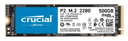 HD SSD M.2 500GB Crucial P2 CT500P2SSD8