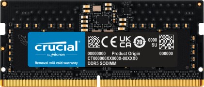 Crucial CT8G56C46S5 memoria 8 GB 1 x 8 GB DDR5 Data Integrity Check (verifica integrit&agrave; dati)