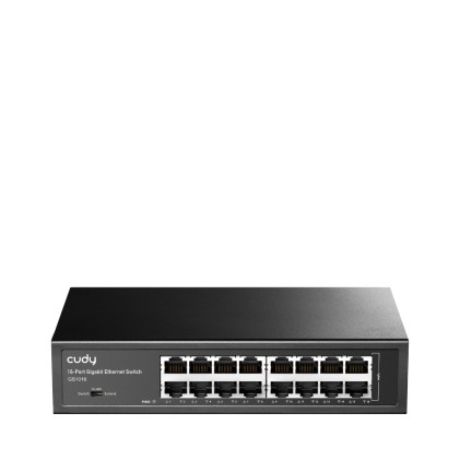 Cudy GS1016 switch di rete Gigabit Ethernet (10/100/1000) Nero