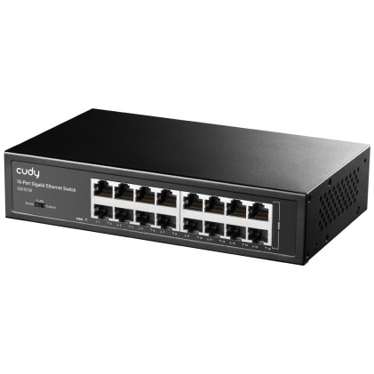 Cudy GS1016 switch di rete Gigabit Ethernet (10/100/1000) Nero