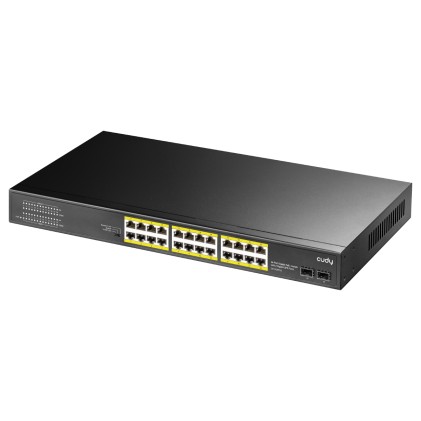 Switch Cudy GS1028PS2 Gigabit PoE+ a 24 porte con 2 porte Gigabit SFP