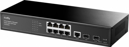 Cudy GS2008S2 switch di rete Gestito L2 Gigabit Ethernet (10/100/1000) 1U Nero