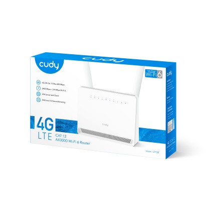 Cudy LT15E router wireless Gigabit Ethernet Dual-band (2.4 GHz/5 GHz) 4G Bianco