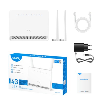 Cudy LT15E router wireless Gigabit Ethernet Dual-band (2.4 GHz/5 GHz) 4G Bianco