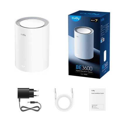 Cudy M3600 Dual-band (2.4 GHz/5 GHz) Wi-Fi 7 (802.11be) Bianco 3 Interno