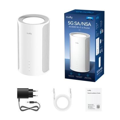 Cudy P2 router wireless 2.5 Gigabit Ethernet Dual-band (2.4 GHz/5 GHz) 5G Bianco