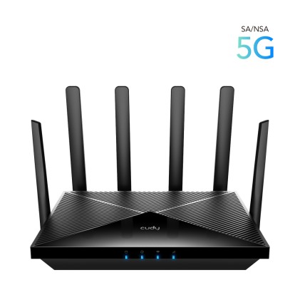 Cudy P5 router wireless Gigabit Ethernet Dual-band (2.4 GHz/5 GHz) 5G Nero