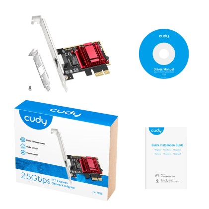 Cudy PE25 scheda di rete e adattatore Interno Ethernet