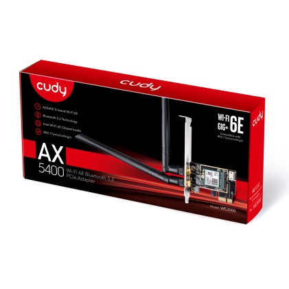 Scheda Ax3000 Wifi6 Pci Exp Bt5.0 2 Ant Staccabili