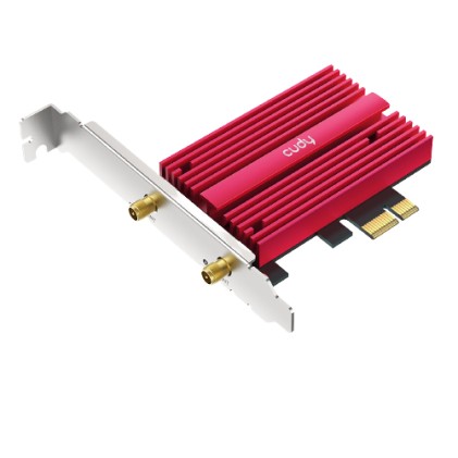 Adattatore di rete Cudy WE4000 PCI-e AX5400 WiFi 6 Tri-Band - Bluetooth 5.2 - 2 antenne esterne
