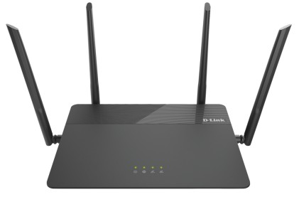 D-Link Router Exo Ac1900 Mu-Mimo Dual Band Gigabit 4 Antenne Esterne High Gain, Wps