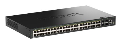 D-Link Switch 52-Port Gigabit Stackable Poe+ Smart Managed  Switch With 4 X 10G Sfp+ Ports