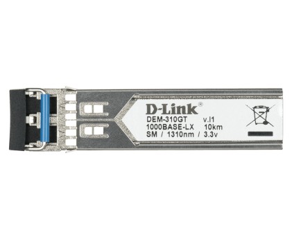D-Link Transceiver 1-Port Mini-Gbic Sfp To 1000Baselx, 10Km