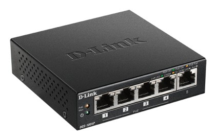 D-Link Switch 5 Porte Gigabit Poe+ Desktop
