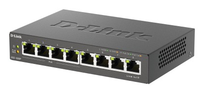 Switch desktop Gigabit PoE a 8 porte DGS-1008P