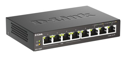 D-Link DGS-1008P/E switch di rete Non gestito L2 Supporto Power over Ethernet (PoE) Nero