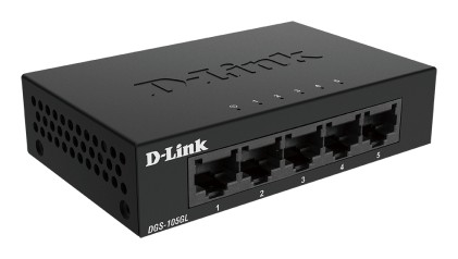 D-Link DGS-105GL/E switch di rete Non gestito Gigabit Ethernet (10/100/1000) Nero