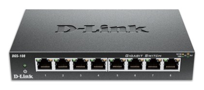 D-Link Switch 8 Porte Gigabit Case Metallico