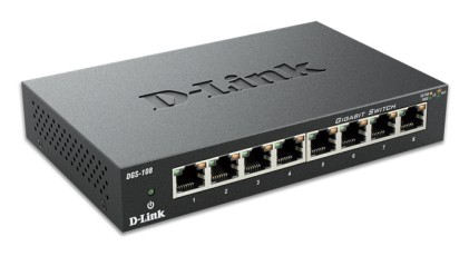 D-Link Switch 8 Porte Gigabit Case Metallico