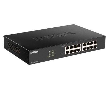 D-Link Switch Poe 24 Porte Gigabit Smart Managed, Fanless, 802.1Q Vlan, 802.1P Qos, 11 Rackmount Installation