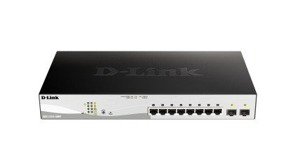 D-Link Smart Switch 8 Porte Gigabit Poe + 2 Sfp
