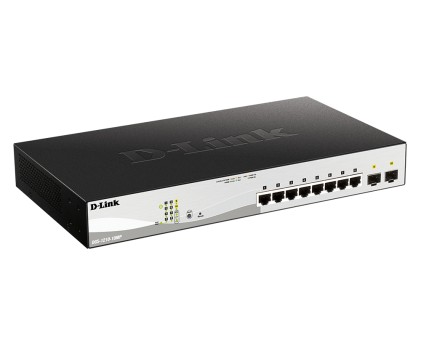 Switch semigestibile D-Link 8 porte PoE Gigabit 130 W + 2 porte combinate Gigabit